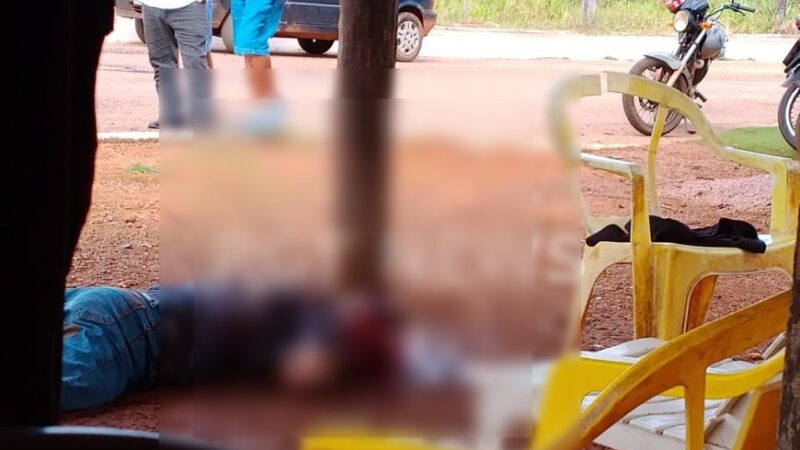 Homem é morto após ser rendido por criminoso em motocicleta no interior de MT; veja vídeo