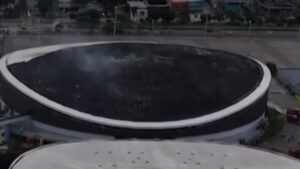 Veja como ficou o velódromo olímpico após incêndio; Veja vídeo