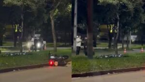 Trabalhador de 18 anos morre após perder controle de moto durante entrega em MT; veja vídeo