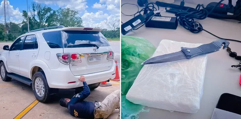 PRF flagra cocaína escondida em estepe e prende ocupantes na BR-364 em Cuiabá; veja vídeo