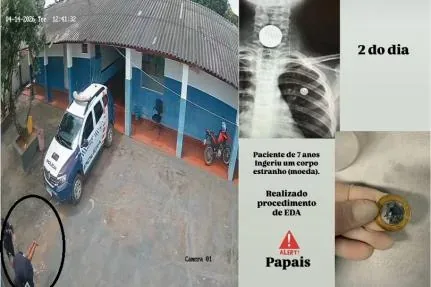 PM salva menina de 7 anos que ficou asfixiada após engolir moeda em Mato Grosso; veja vídeo