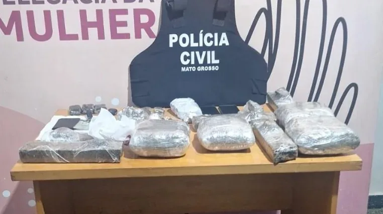 Homem suspeito de agressão e ameaça contra ex-companheira é preso com drogas em Cuiabá; veja vídeo