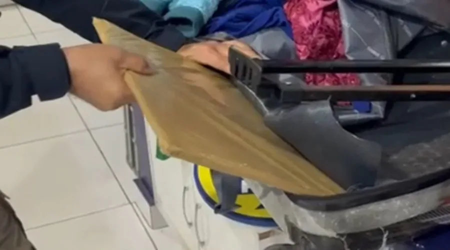 PRF apreende quase cocaína em ônibus interestadual na BR-364 em Rondonópolis; veja vídeo