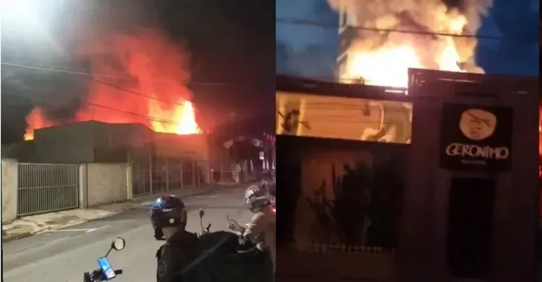 Novo vídeo mostra destruição causada pelo incêndio em casa noturna de Cuiabá; veja vídeo