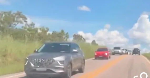 Feriado prolongado? Estrada entre Cuiabá e Chapada tem fila de carros registrada neste domingo; veja vídeo
