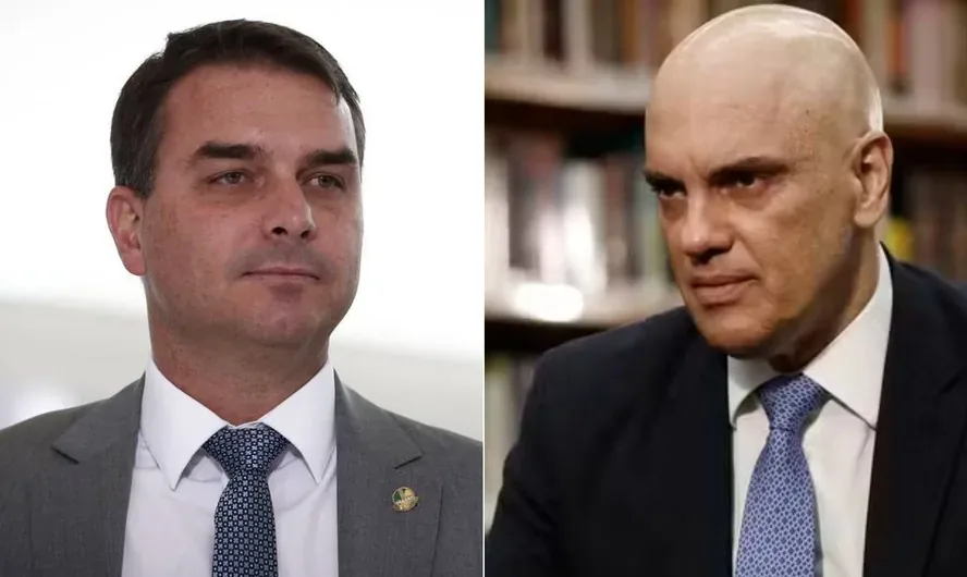 Flávio Bolsonaro pede ao STF que Alexandre de Moraes seja declarado suspeito para julgar casos envolvendo Vorcaro e Banco Master