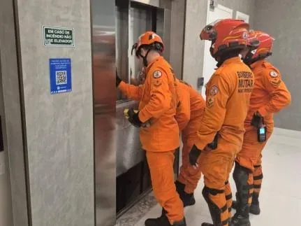 Elevador cai do 5º andar e deixa três pessoas em estado de choque em Cuiabá