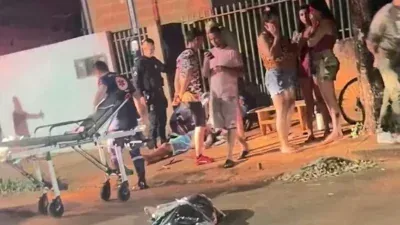 Homem morre e outro fica ferido após ataque a tiros em Tangará da Serra; veja vídeo