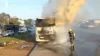 Incêndio de grandes proporções atinge carreta carregada de algodão em Cuiabá; veja vídeo